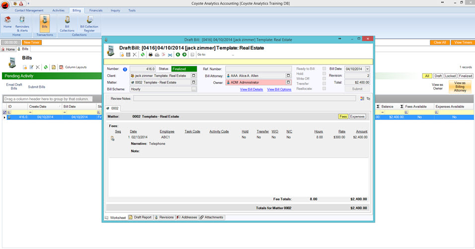 screenshot of Coyote Analytics